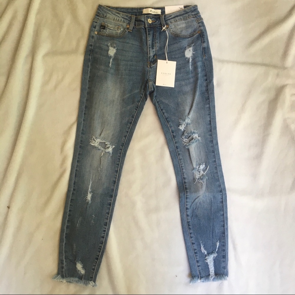 Last-Kancan Distressed Skinny Jeans - Picture 6 of 8